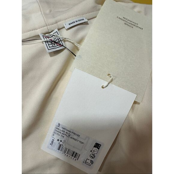 Toteme Stretch-Jersey Wrap Top Size S $490 - Picture 10 of 10